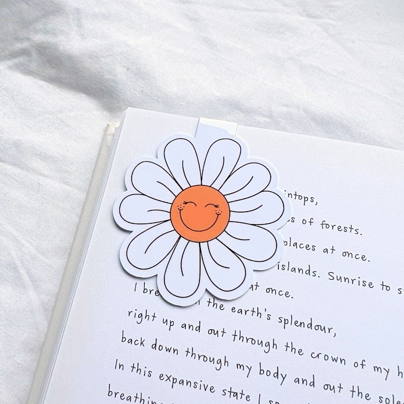 Happy Daisy Magnetic Bookmark