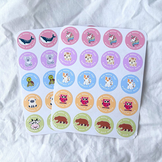 Personalised Teacher Stickers - The Pastels